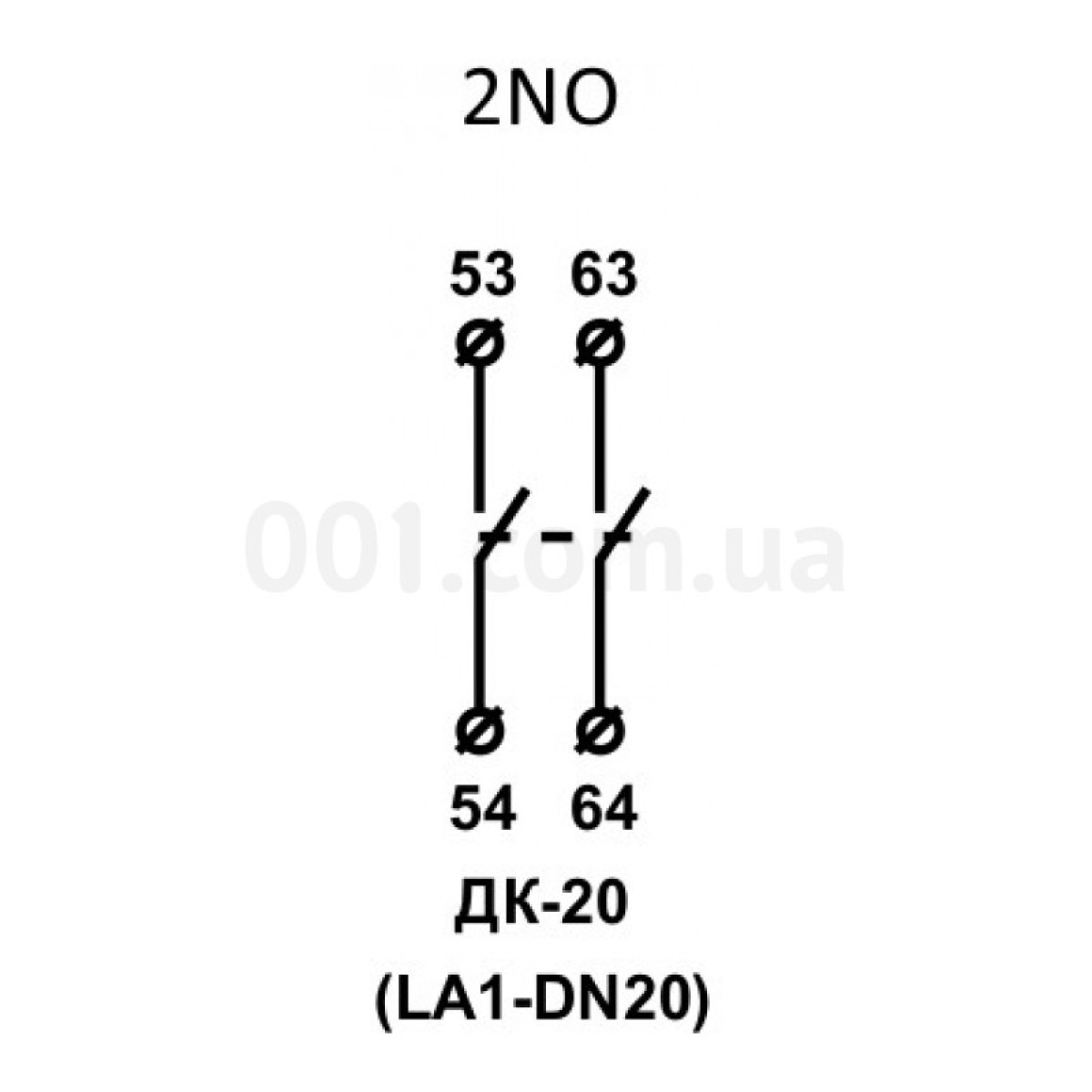 Дополнительные контакты ДК-20 (LA1-DN20) 2НО, АСКО-УКРЕМ 98_98.jpg - фото 2