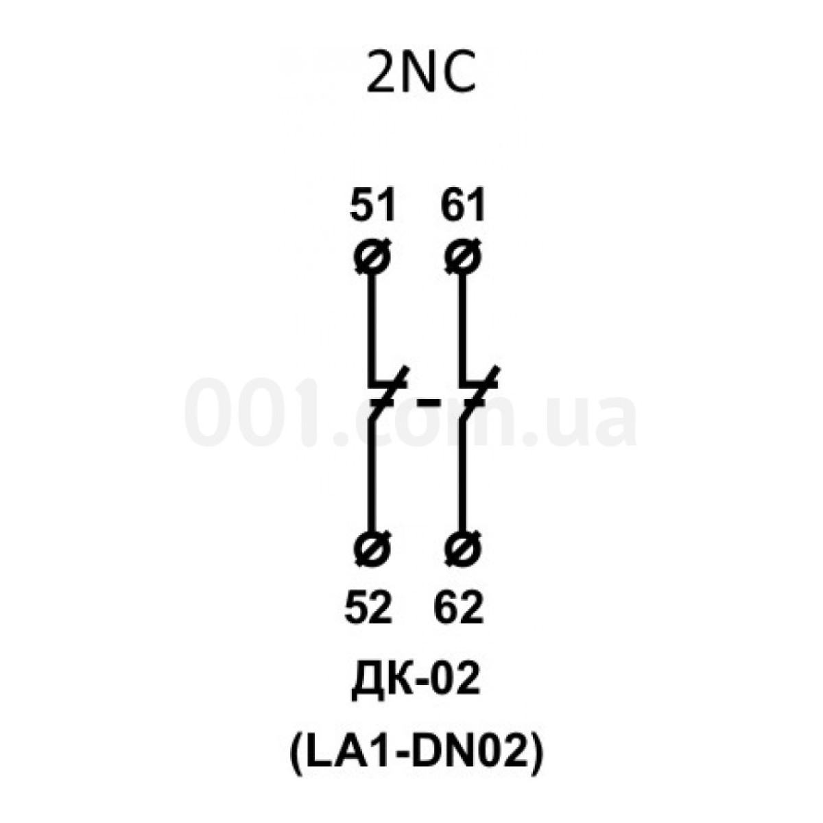 Додаткові контакти ДК-02 (LA1-DN02) 2НЗ, АСКО-УКРЕМ 98_98.jpg - фото 3