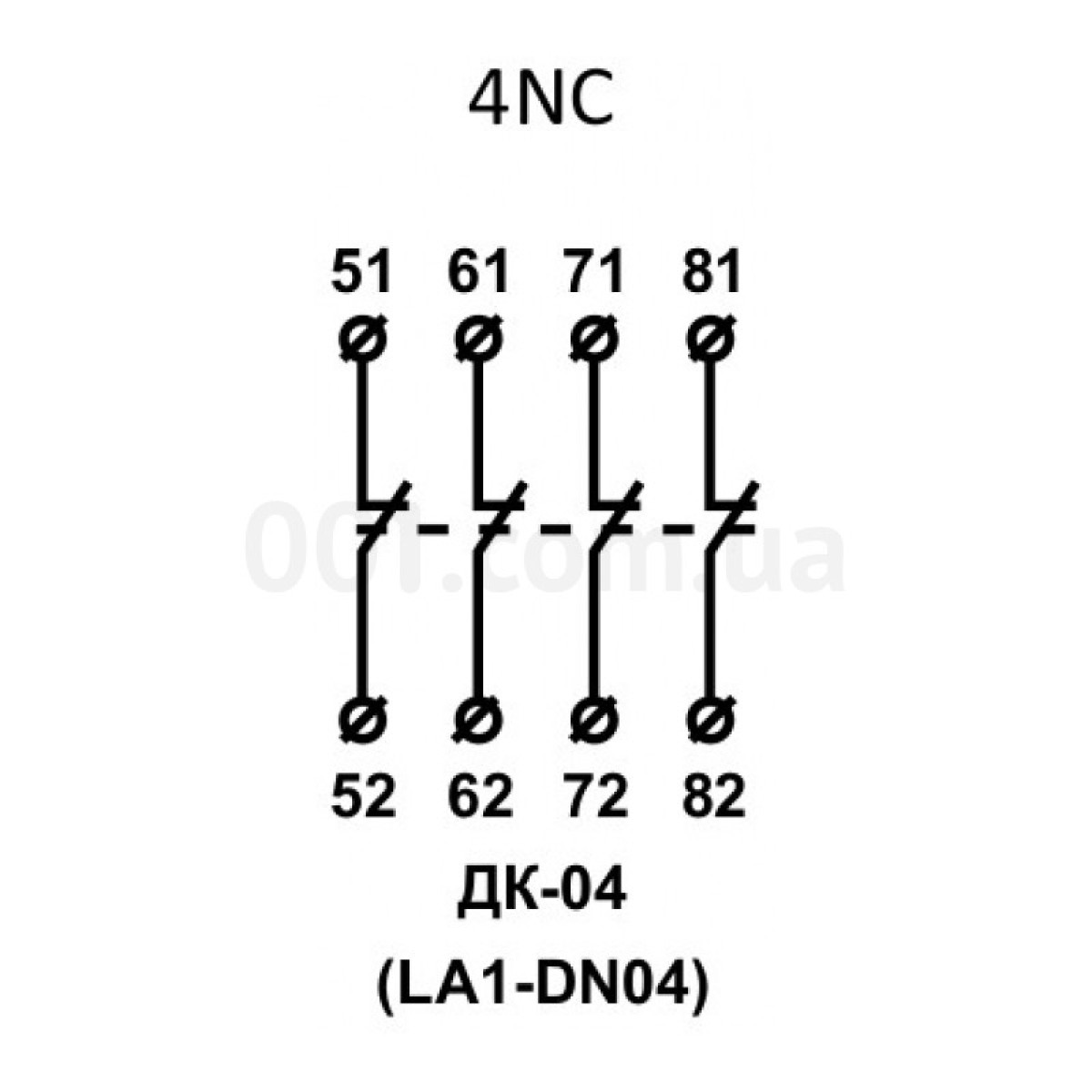 Додаткові контакти ДК-04 (LA1-DN04) 4НЗ, АСКО-УКРЕМ 98_98.jpg - фото 3