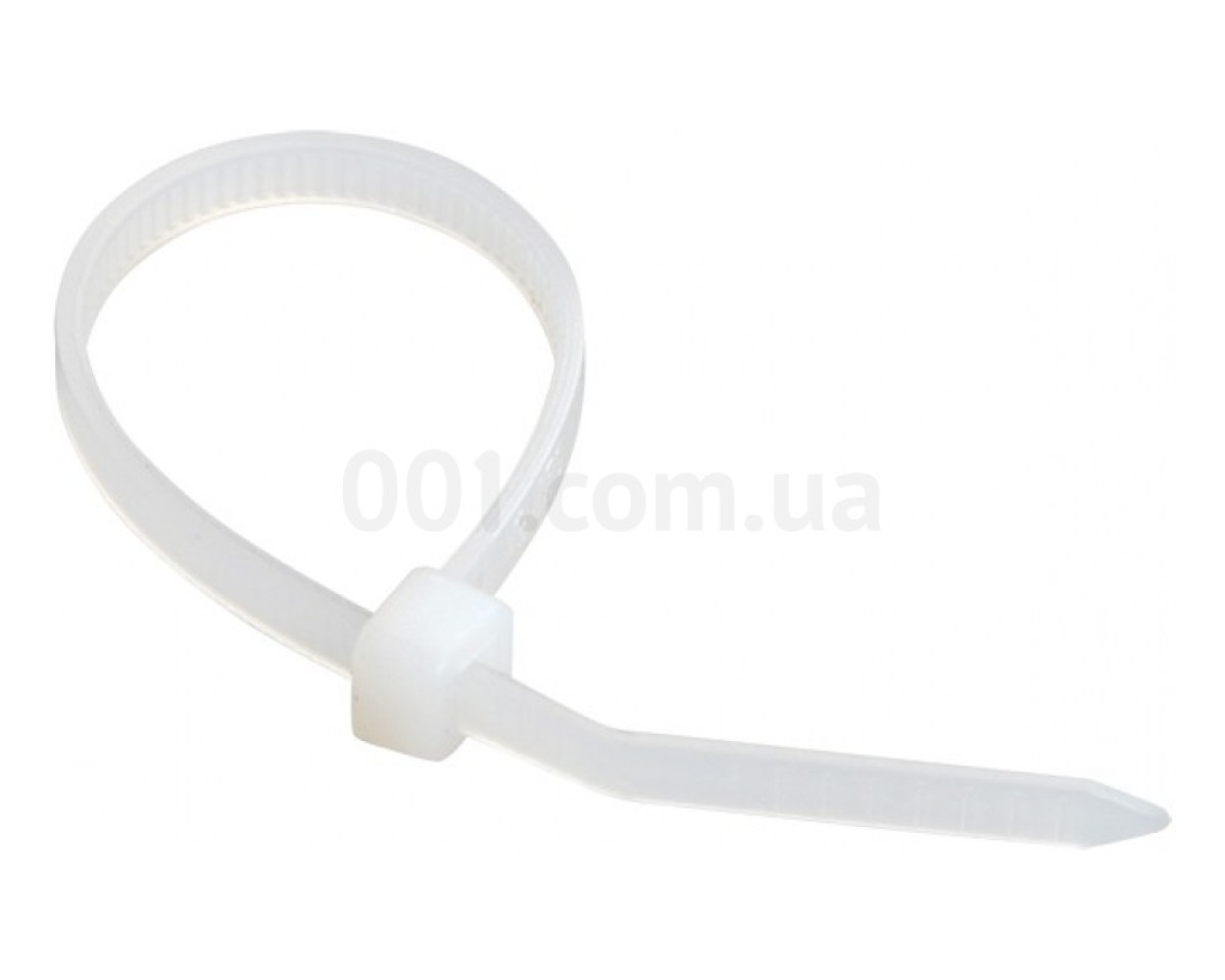 Хомут кабельний 2,5×100 мм нейлон білий (упаковка 50 шт.), IEK 256_205.jpg