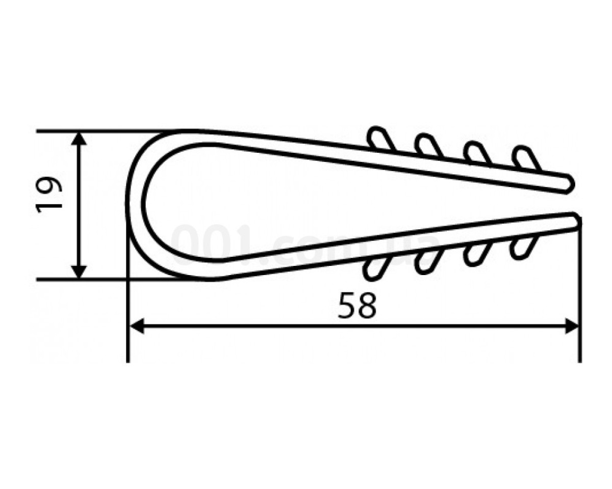 Кріплення «ялинка» для проводу кругле ∅16 мм, АСКО-УКРЕМ 98_78.jpg - фото 2