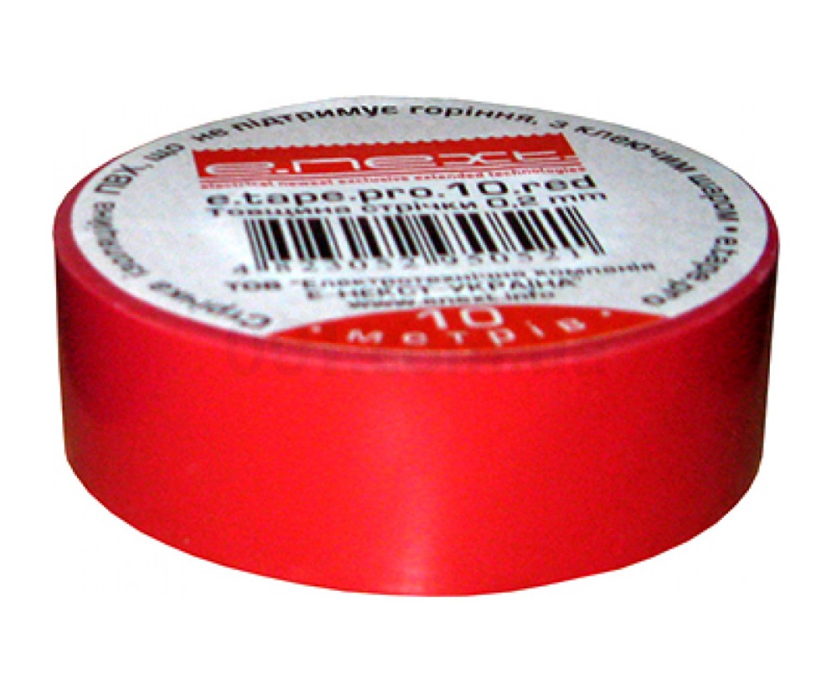 Изолента 0,2×19 мм красная (10 м) e.tape.pro.10.red, E.NEXT 256_213.jpg