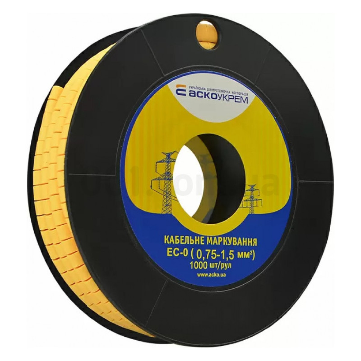 Маркировка EC-0 для кабеля 0,75-1,5 мм² (чистая) (рулон 1000 шт.), АСКО-УКРЕМ 256_256.jpg