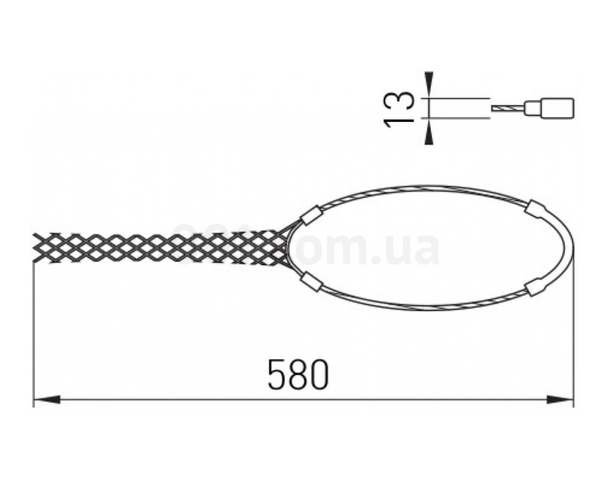 Чулок для удержания кабеля ∅20-30 мм e.cable.grip.20.30, E.NEXT 98_78.jpg - фото 2