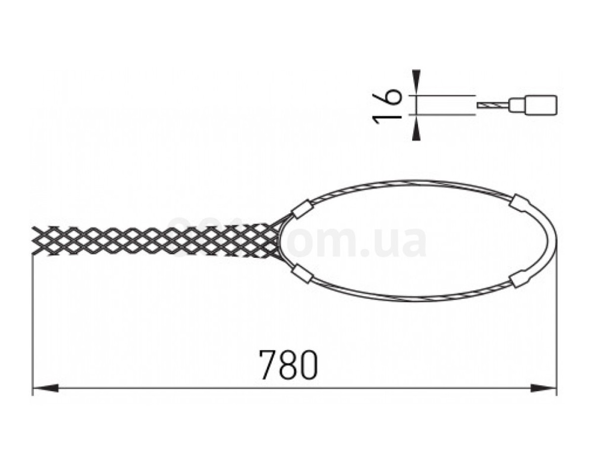 Панчоха для утримання кабелю ∅30-40 мм e.cable.grip.30.40, E.NEXT 98_78.jpg - фото 2