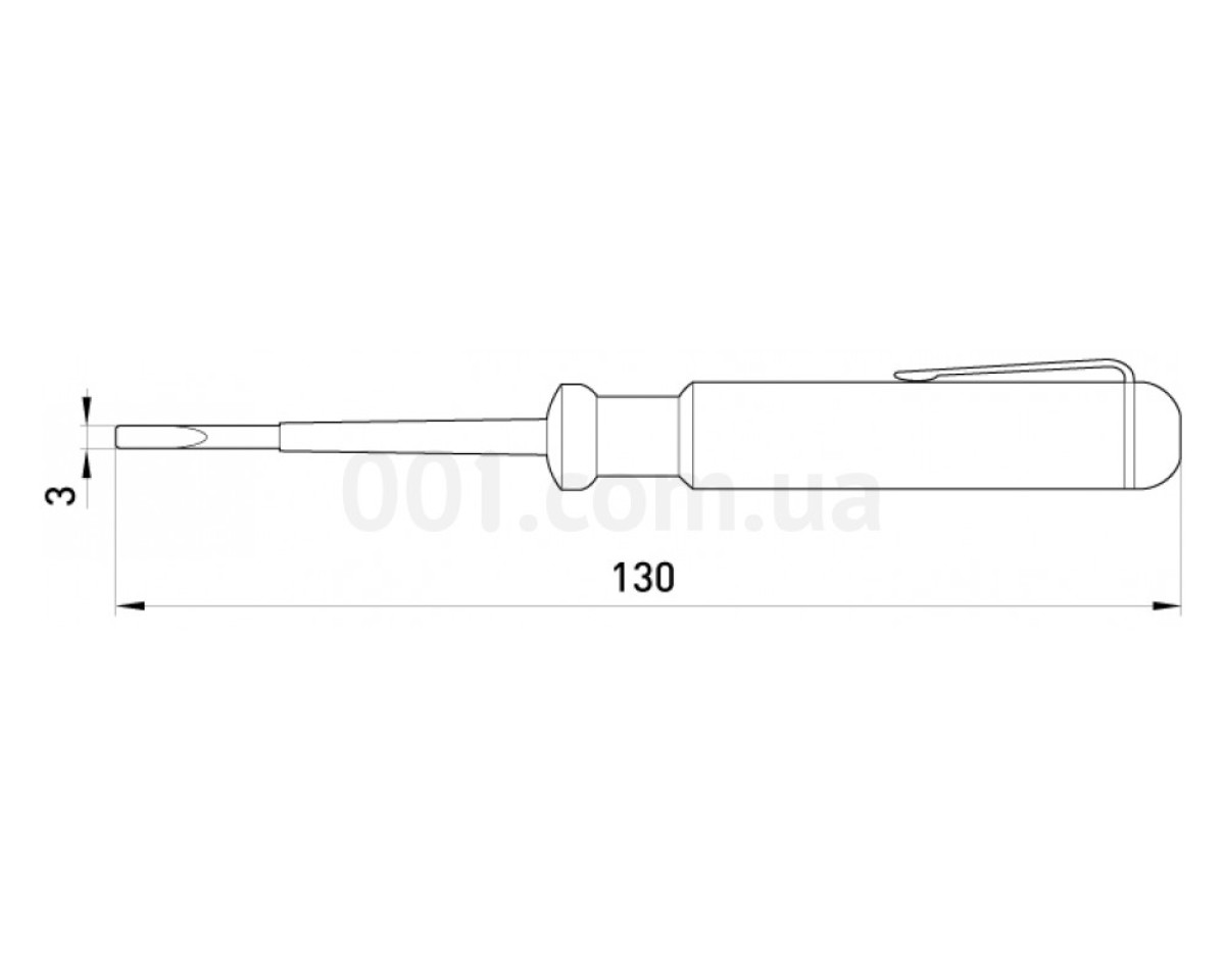 Індикатор AC100-500В прямий шліц (3 мм) e.tool.test01, E.NEXT 98_78.jpg - фото 2