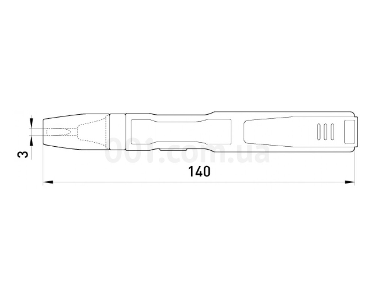 Індикатор-тестер AC70-1000В (DC до 250В) прямий шліц (3 мм) e.tool.test09, E.NEXT 98_78.jpg - фото 2