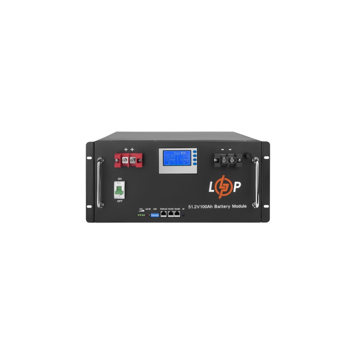 Акумулятор LP LiFePO4 48V (51,2V) - 100 Ah (5120Wh) (Smart BMS 100A) с LCD RM 98_98.jpg - фото 3