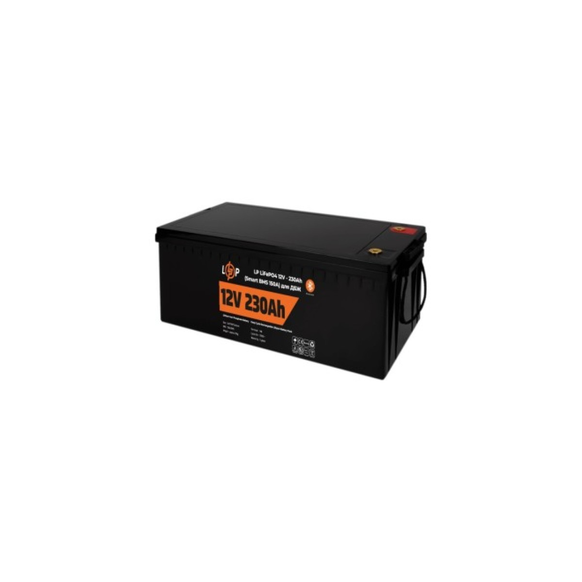 Аккумулятор LP LiFePO4 для ИБП 12V (12,8V) - 230 Ah (2944Wh) (Smart BMS 150А) с BT пластик 256_256.jpg