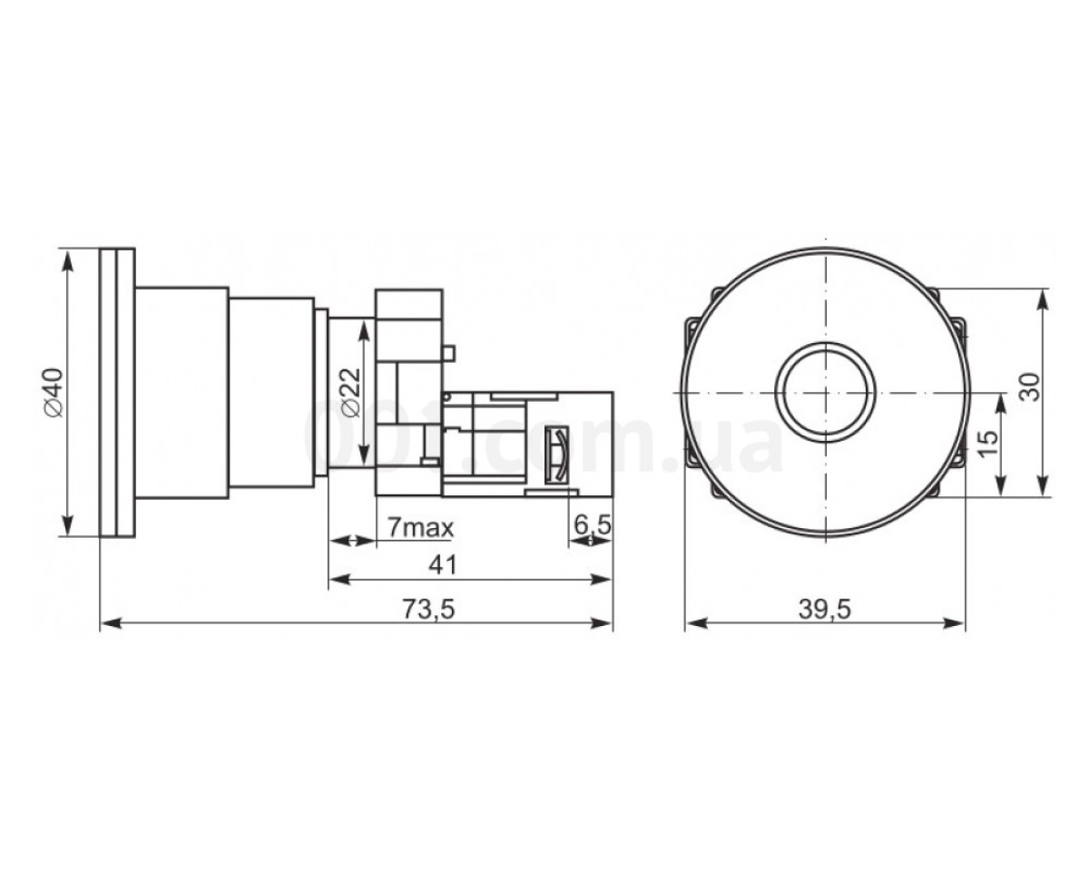 Кнопка управления LAY5-BT42 "грибок" аварийная с фиксацией, IEK 98_78.jpg - фото 4