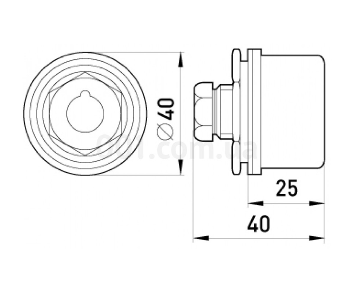 Гнездо силовое однополюсное стационарное для сварочных аппаратов Imax=315A сечение кабеля 50-95мм², TAREL (Польша) 98_81.jpg - фото 2