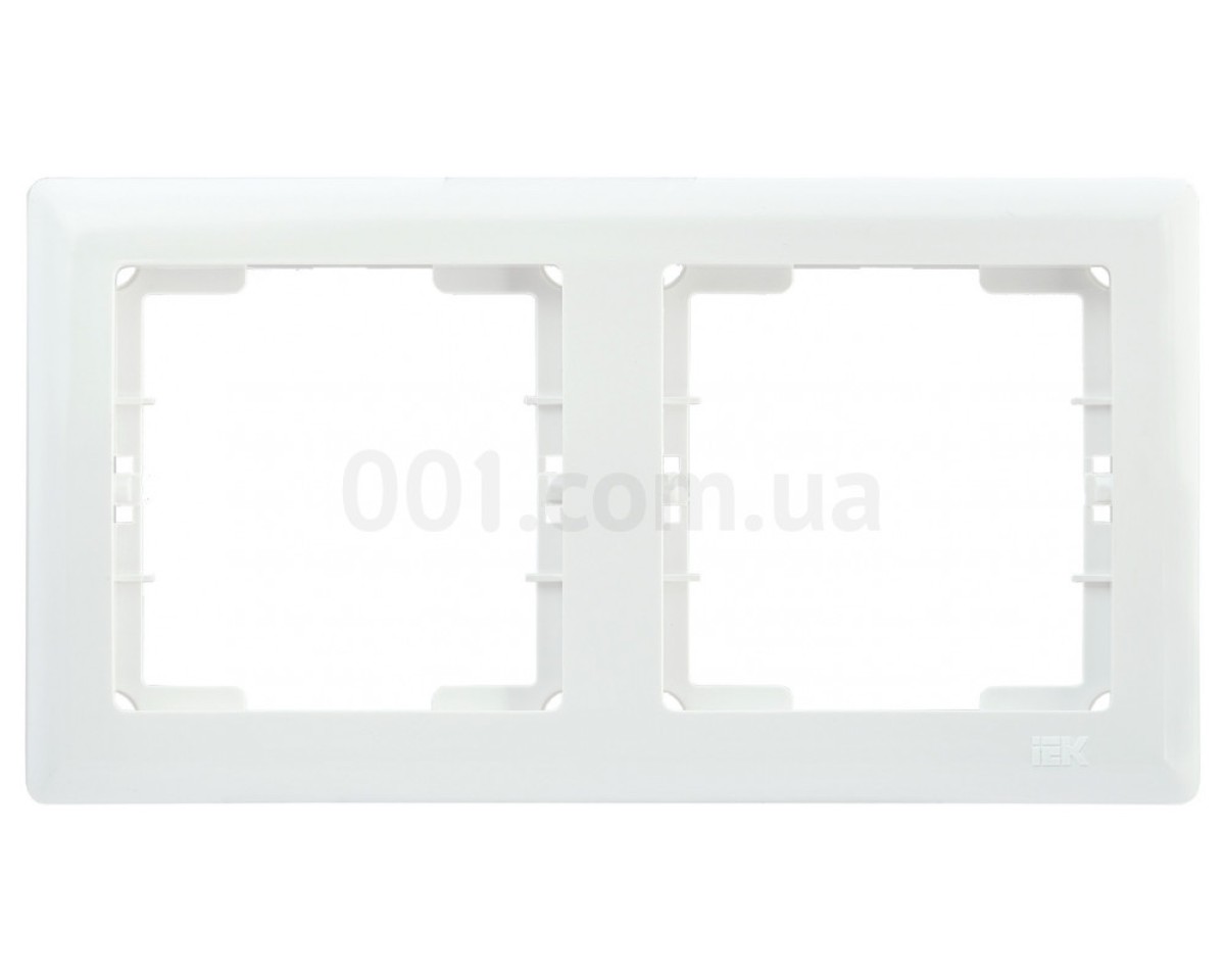 Рамка 2-постова горизонтальна біла РГ02-00-0-ББ серія BOLERO, IEK 98_78.jpg