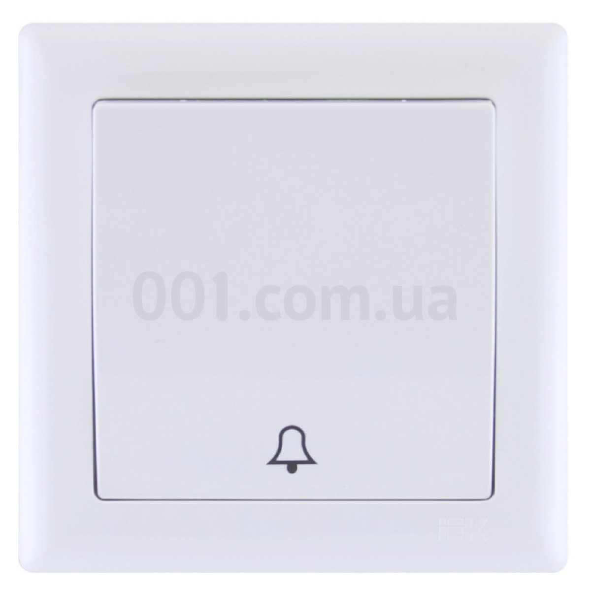 Выключатель кнопочный одноклавишный белый ВК01-14-0-ББ серия BOLERO, IEK 256_256.jpg