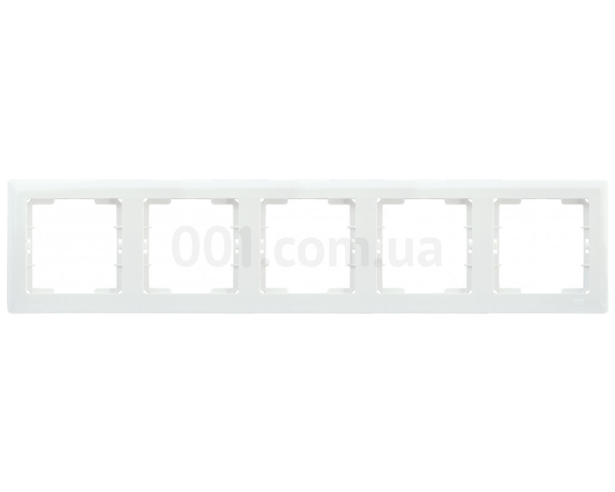 Рамка 5-постова горизонтальна біла РГ05-00-0-ББ серія BOLERO, IEK 256_205.jpg