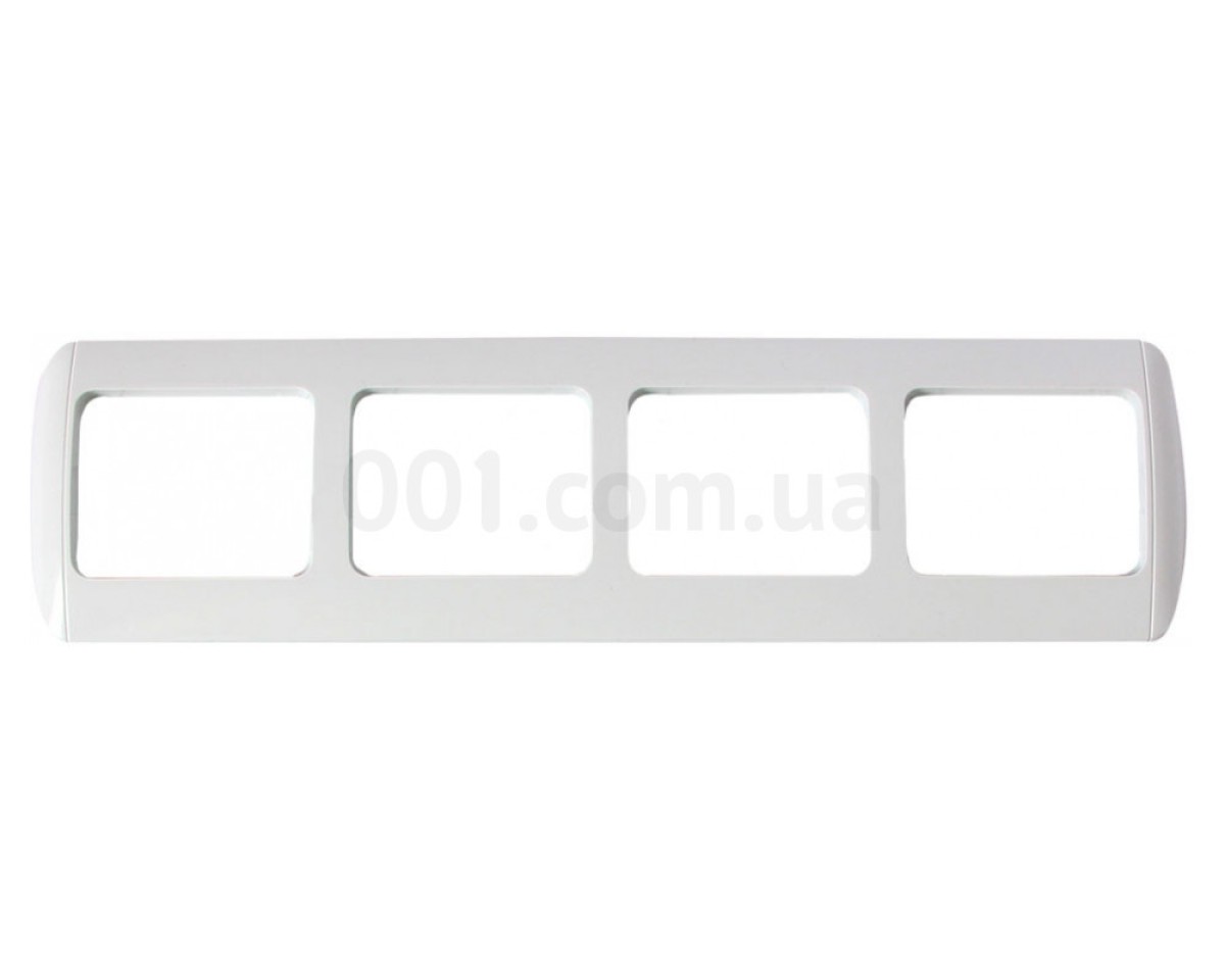 Рамка чотирьохпостова горизонтальна біла e.install.stand.frame.4 серія e.standard, E.NEXT 98_78.jpg - фото 1