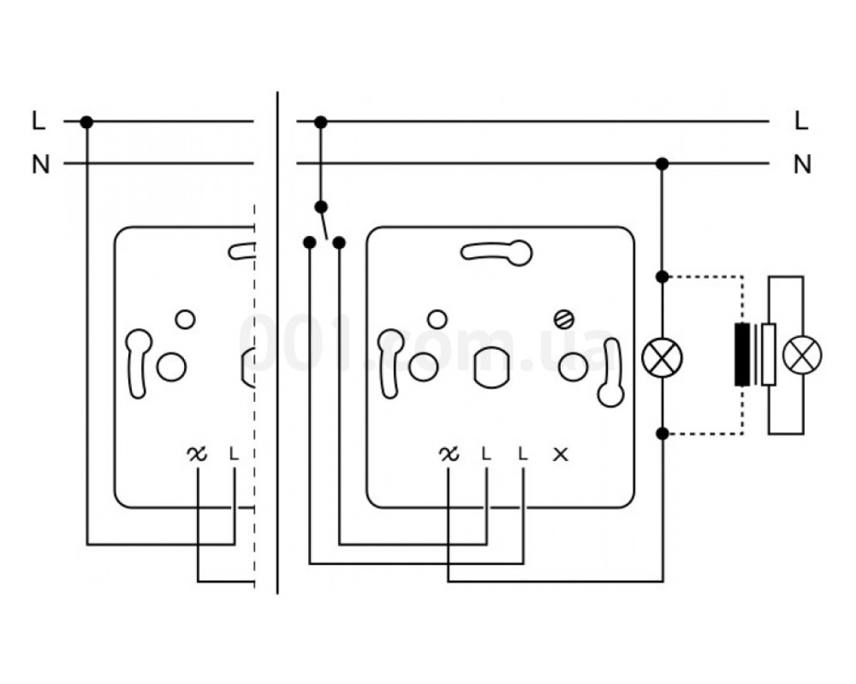 Світлорегулятор поворотний прохідний 600 Вт кремовий EPH6400123 серія Asfora, Schneider Electric 98_78.jpg - фото 3