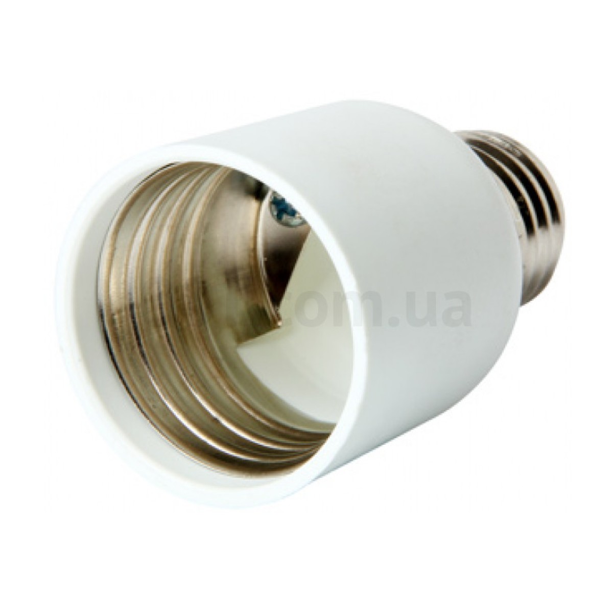 Переходник пластиковый c цоколя E27 на E40 белый e.lamp adapter.Е27/Е40.cer, E.NEXT 256_252.jpg