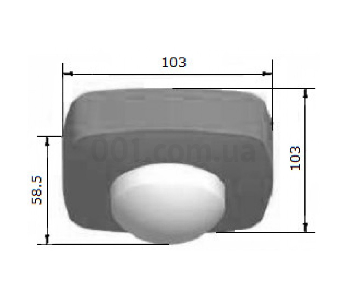 Датчик руху ДР-46А білий, кут огляду 360°, дальність 20 м, IP20, АСКО-УКРЕМ 98_84.jpg - фото 2
