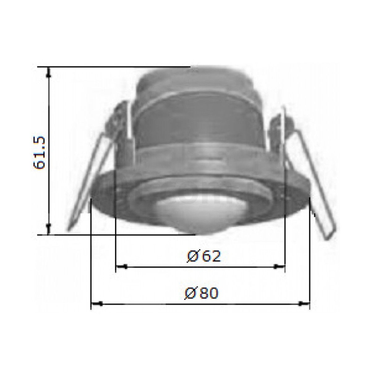 Датчик руху ДР-45А білий, кут огляду 360°, дальність 6 м, IP20, АСКО-УКРЕМ 98_99.jpg - фото 3