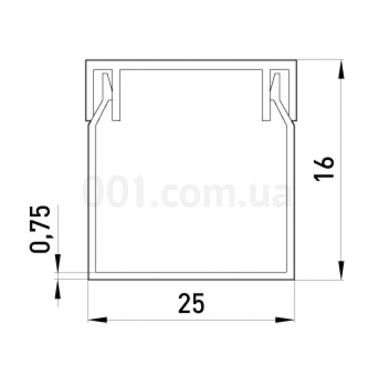 Короб кабельний пластиковий 25×16 мм (2 м) e.trunking.stand.25.16, E.NEXT 98_100.jpg - фото 2