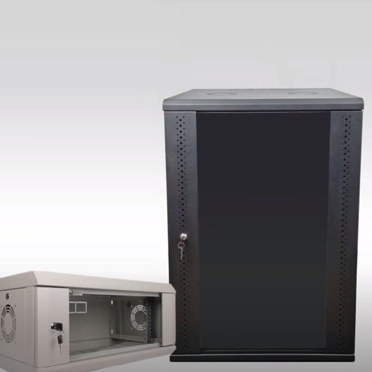 Серверный шкаф 4U, EServer 600х350х284 (Ш*Г*В), стекло, черный 98_98.jpg - фото 13