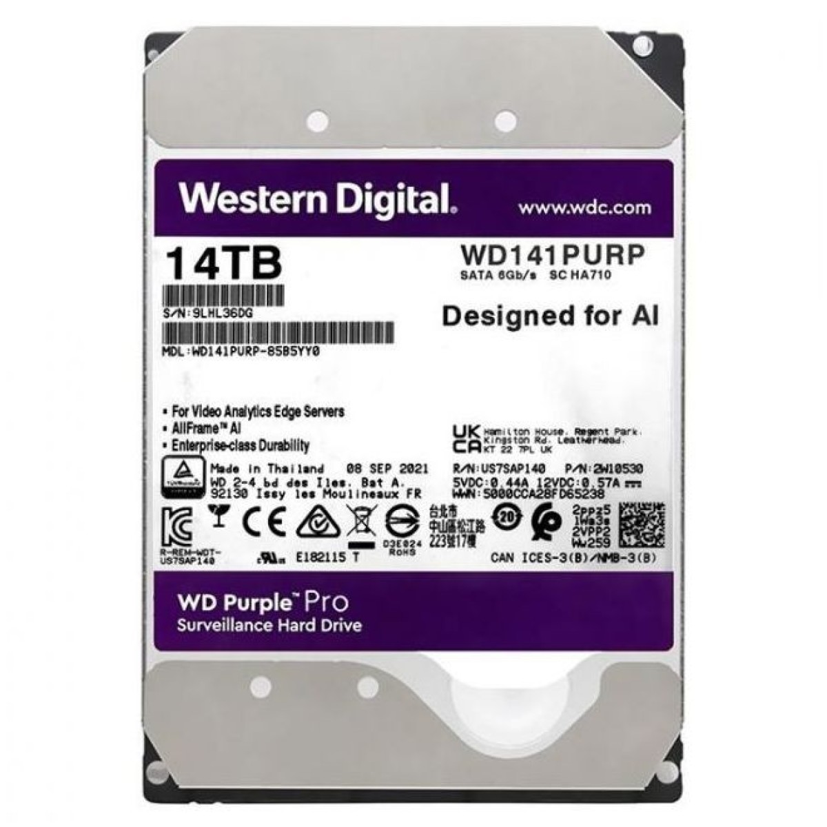Жорсткий диск WD Purple Pro 14 TB (WD141PURP) 256_256.jpg