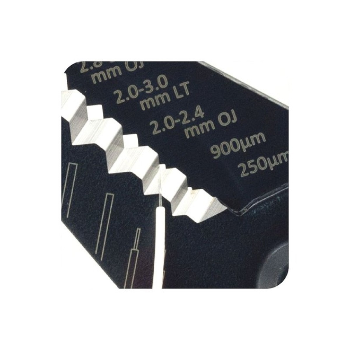 Інструмент (stripper) для зачистки оптичних волокон, 250μm, 900μm, оболонки та туби 2.0-3.0 мм, Hanlong 98_98.jpg - фото 3