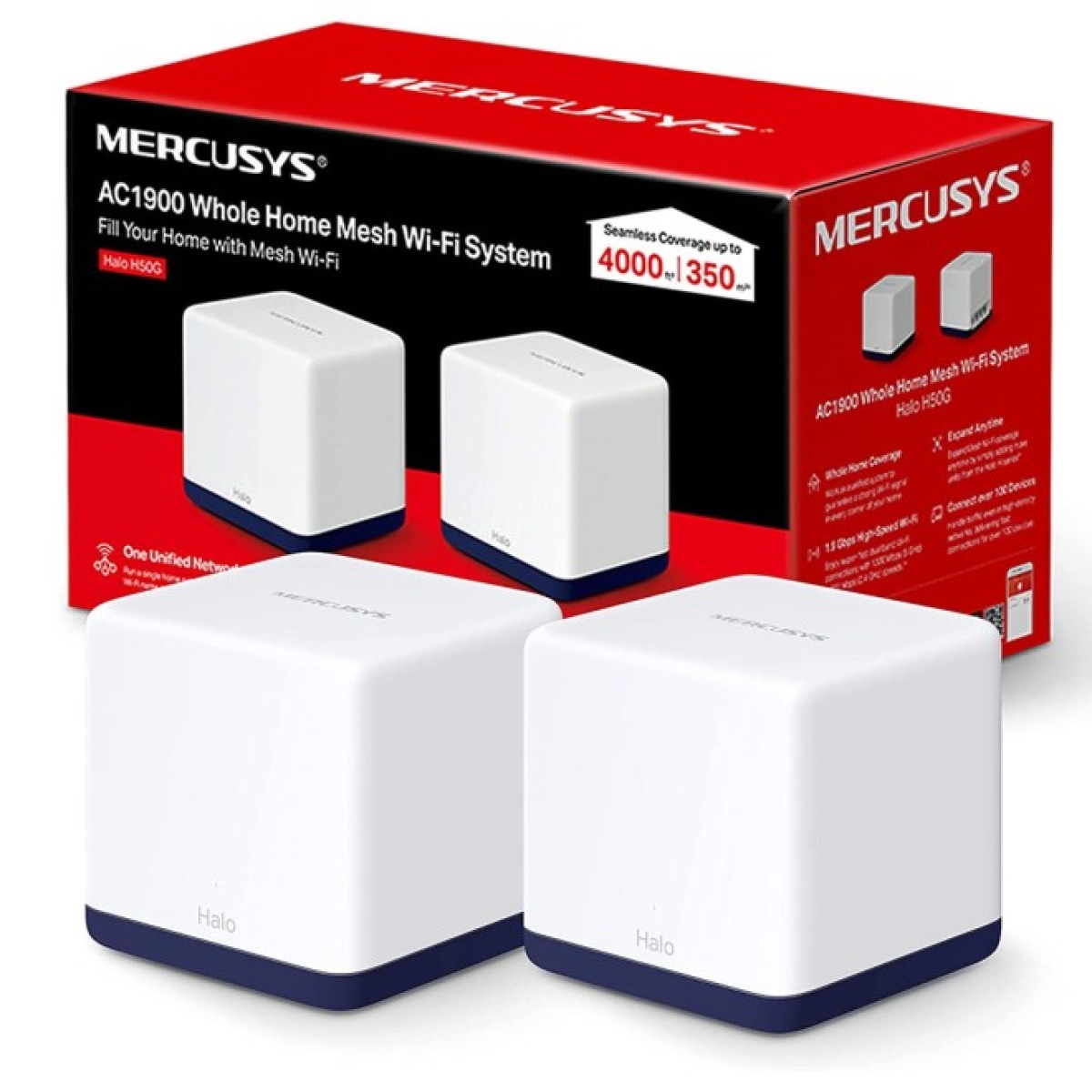 Mesh Wi‑Fi система Mercusys Halo H50G (2-pack) 98_98.jpg - фото 3