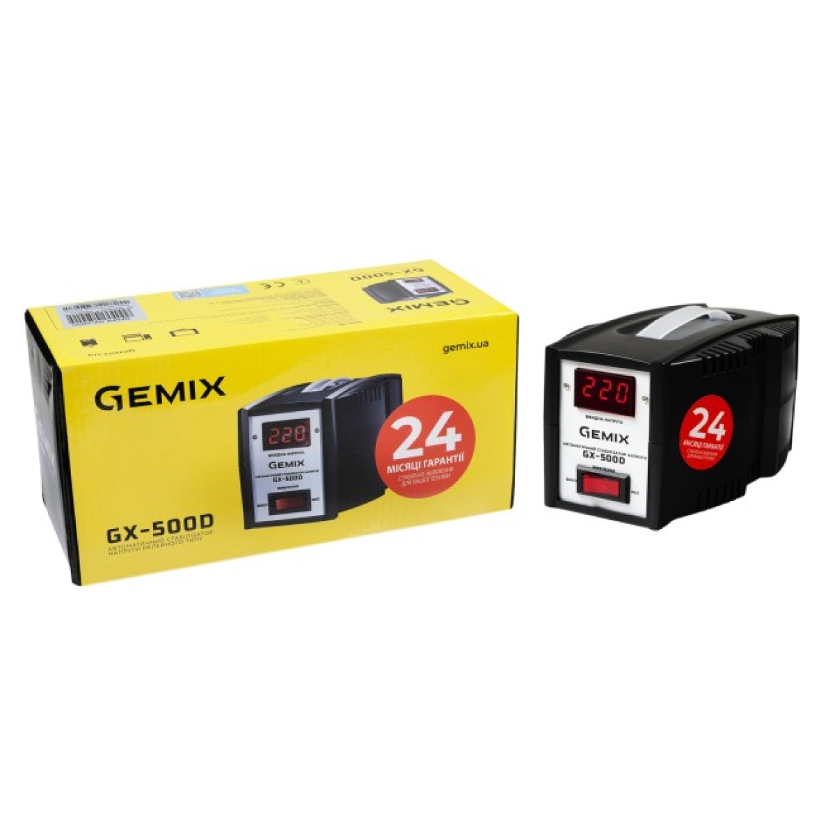 Стабілізатор напруги Gemix GX-500D.350W 98_98.jpg - фото 5