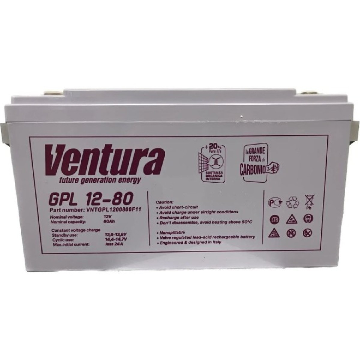 Акумуляторна батарея Ventura GPL 12-80 98_98.jpg - фото 1