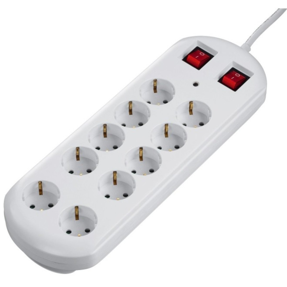 Сетевой удлинитель 10хSchuko, 2м 10-Way Power Strip White (00137233) 256_256.jpg