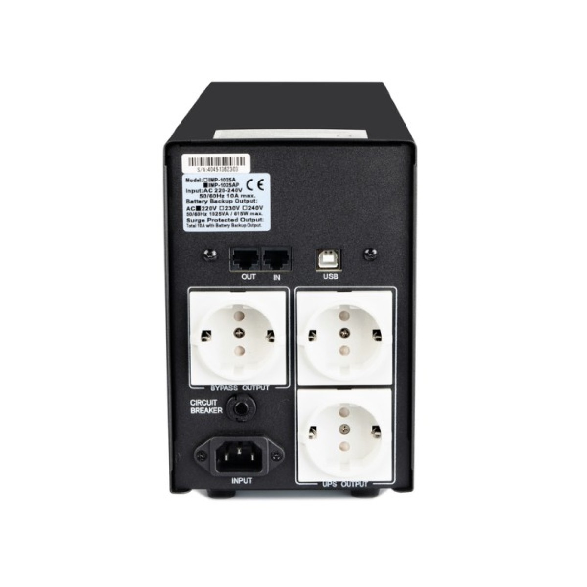 ДБЖ Powercom IMP-1025AP, 615 Вт, 3хEURO Schuko, AVR, USB (IMP-1025AP Schuko) 98_98.jpg - фото 3