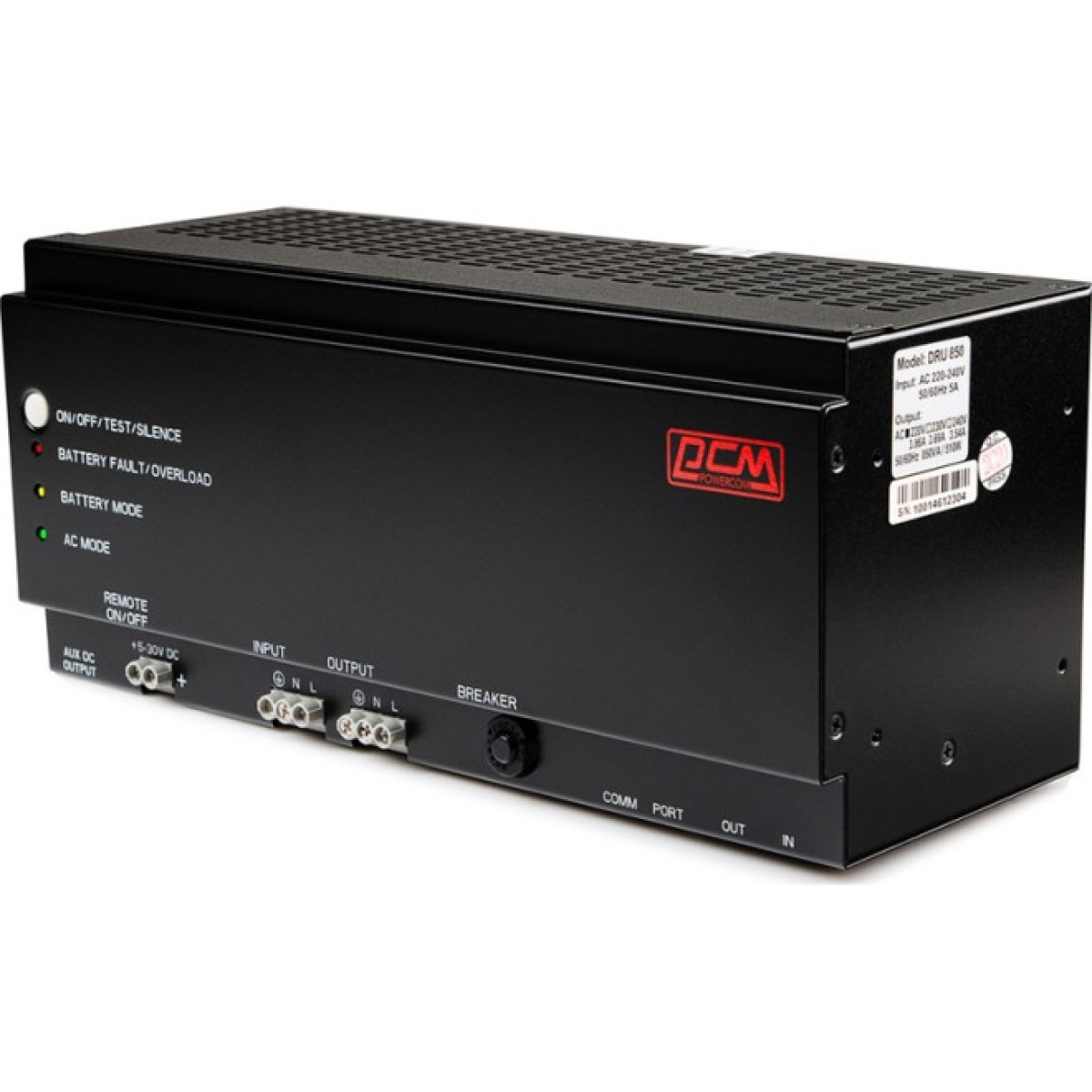 ИБП Powercom DRU-850, 510 Вт, на DIN-рейку (DRU850DIN) 98_98.jpg - фото 1