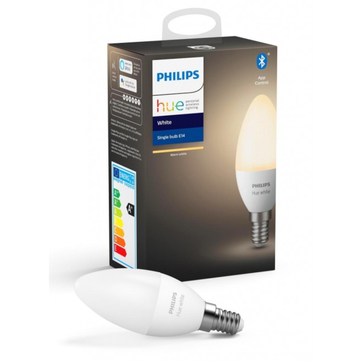 Умная лампочка Philips Hue E14, White, BT, DIM (929002039903) 256_256.jpg