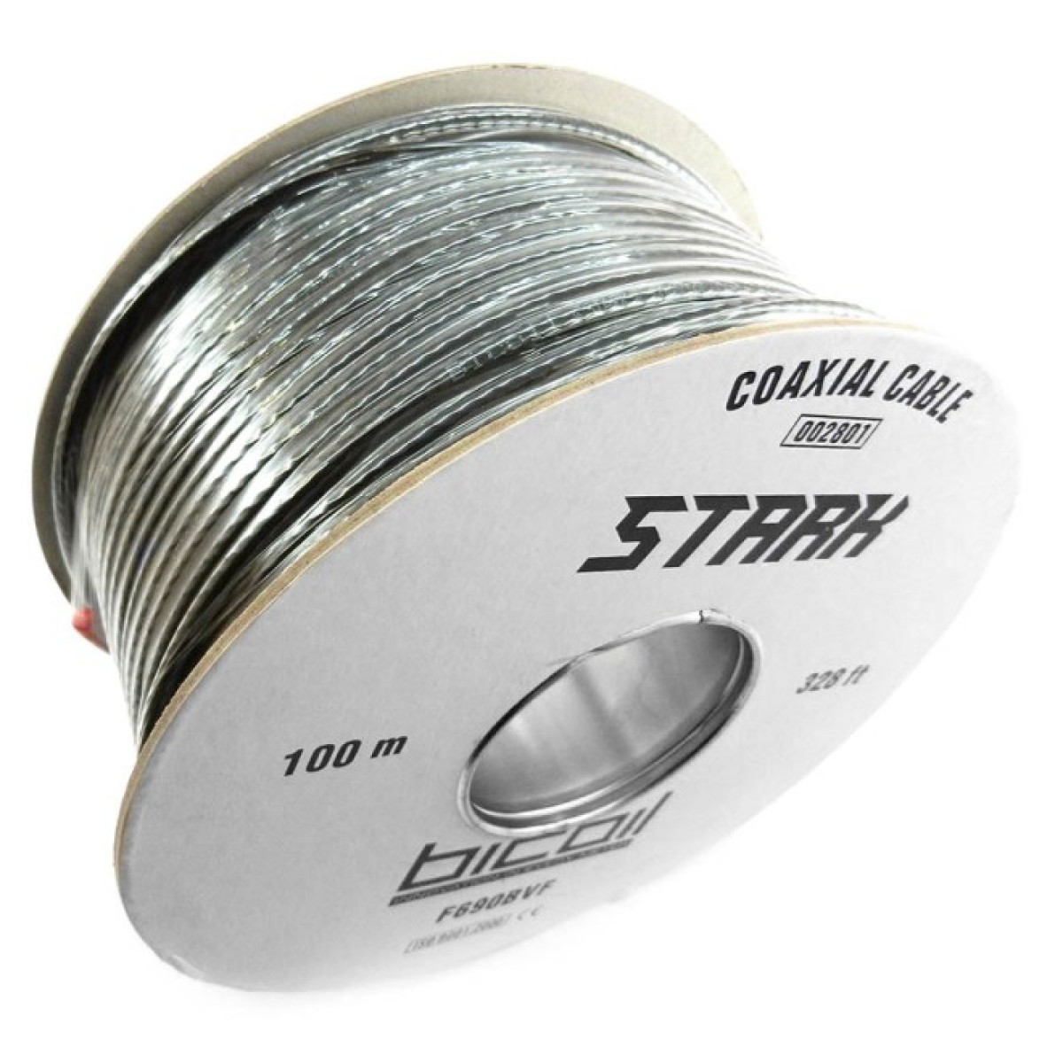 Коаксиальный кабель F690BVF CCS (черный) 1,02мм 75 Ом 100м (4шт/ящ) BiCoil STARK 98_98.jpg - фото 2