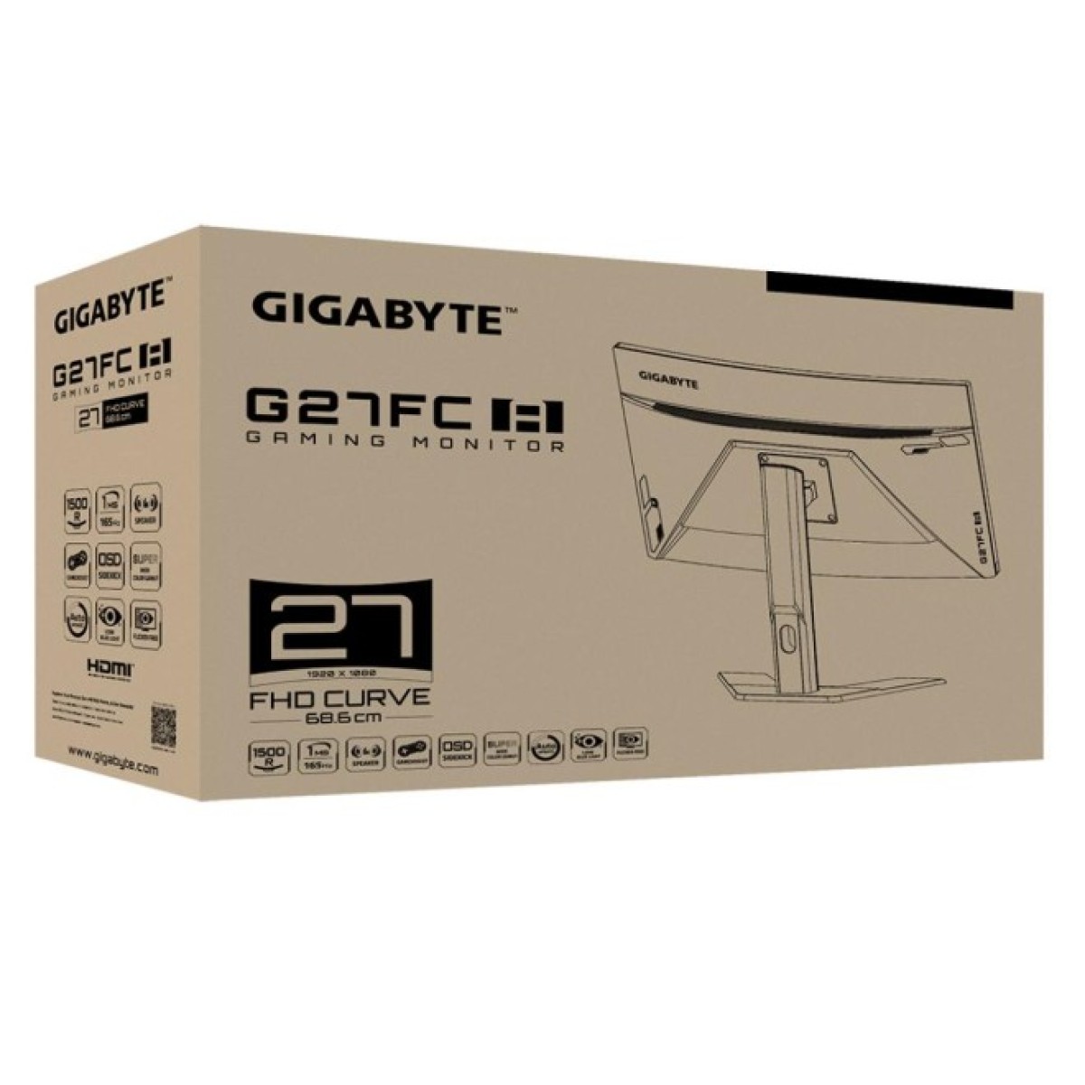 Монітор GIGABYTE G27FC A Gaming Monitor 98_98.jpg - фото 10