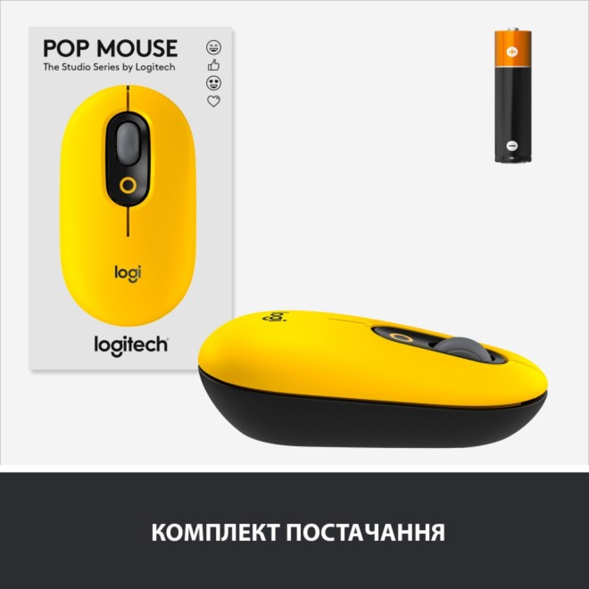 Мышка Logitech POP Mouse Bluetooth Blast Yellow (910-006546) 98_98.jpg - фото 8