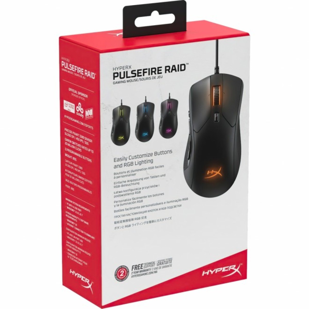 Мышка HyperX Pulsefire Raid USB Black (4P5Q3AA) 98_98.jpg - фото 4