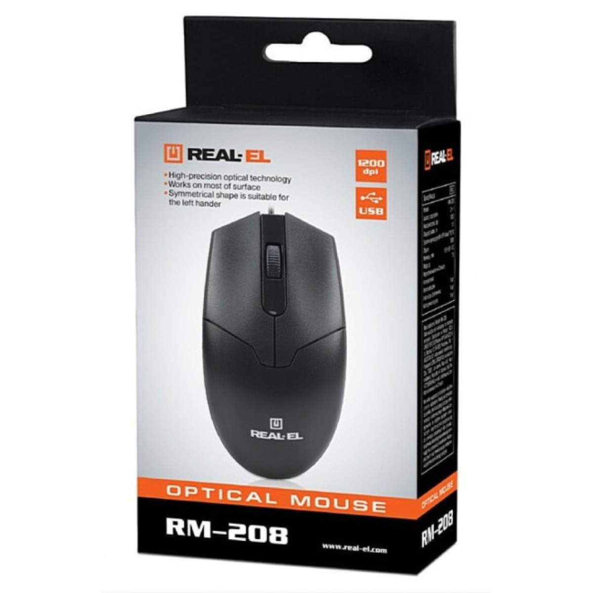 Мышка REAL-EL RM-208 USB Black 98_98.jpg - фото 3