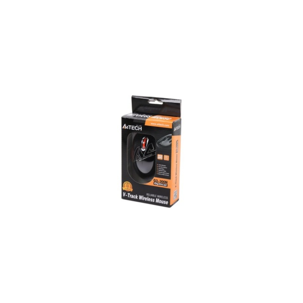 Мишка A4Tech G3-300N Black+Orange 98_98.jpg - фото 3