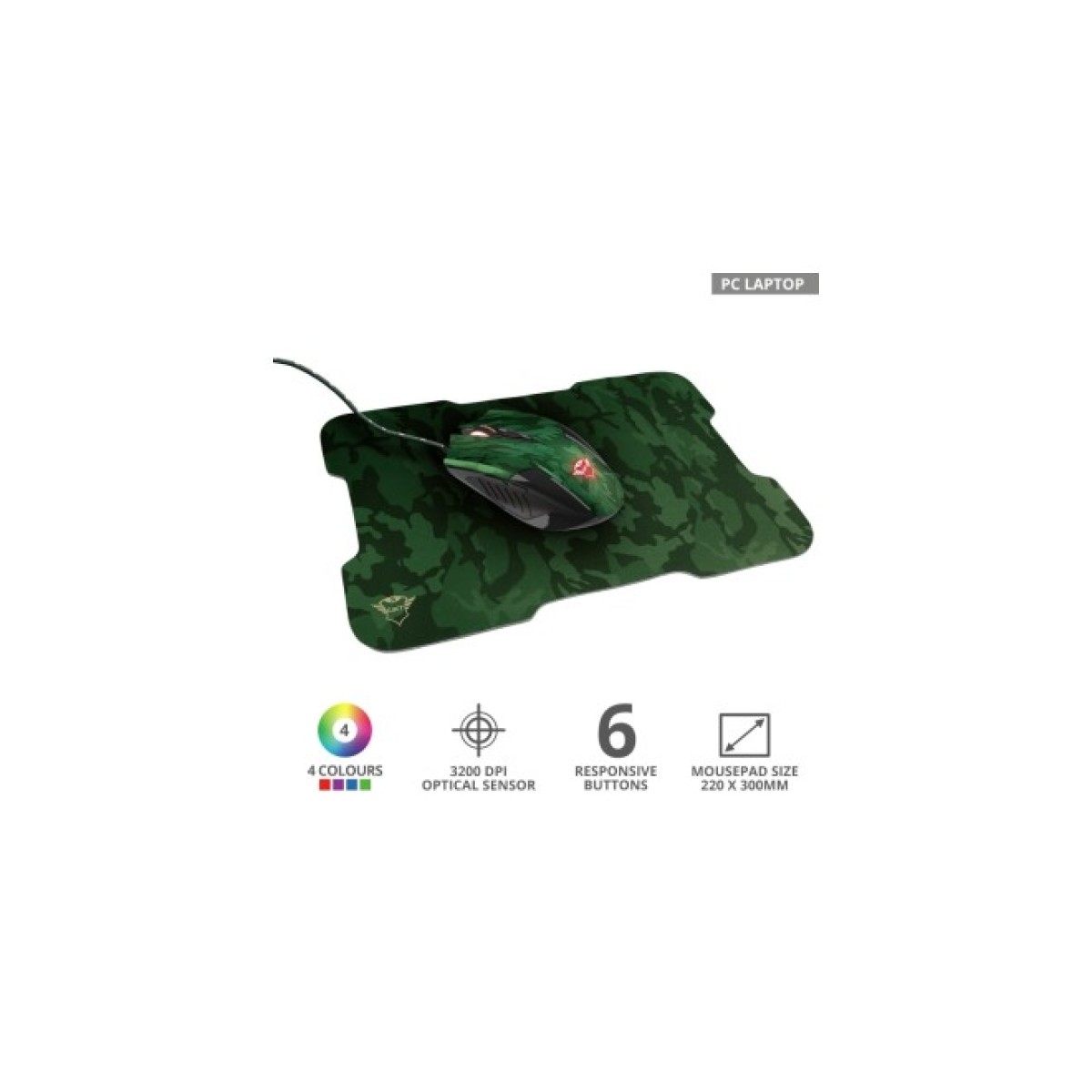 Мышка Trust GXT 781 Rixa Camo Mouse & Pad USB Camouflage (23611) 98_98.jpg - фото 12