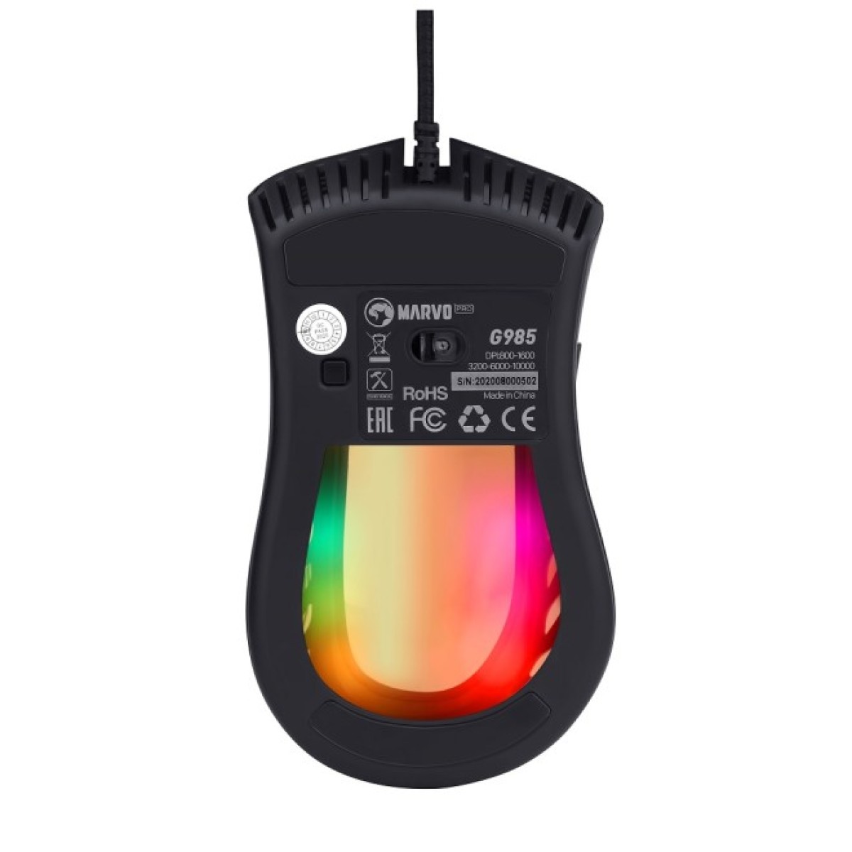 Мишка Marvo G985 RGB-LED USB Black (G985) 98_98.jpg - фото 4