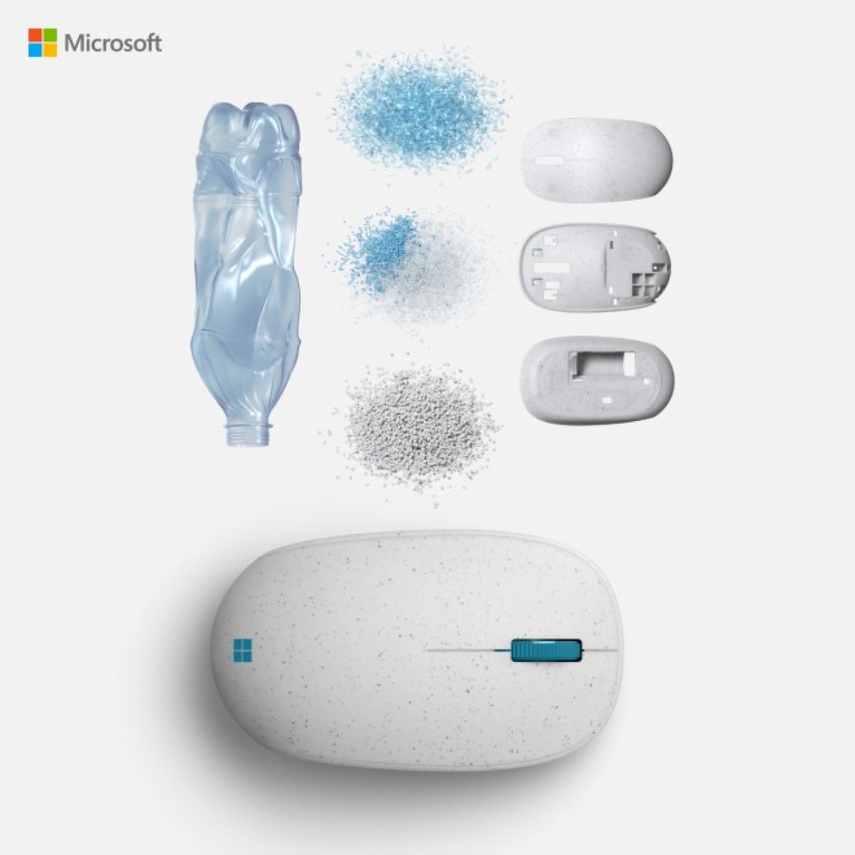 Мышка Microsoft Ocean Plastic Bluetooth White (I38-00009) 98_98.jpg - фото 5