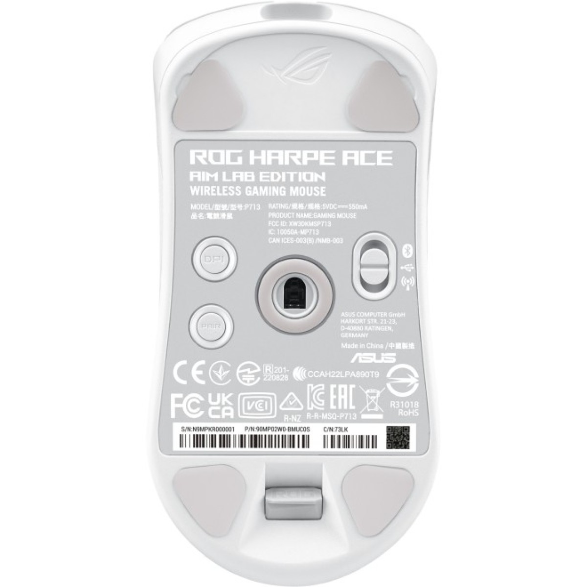 Мышка ASUS ROG Harpe Ace Aim Lab Edition Wireless/USB White (90MP02W0-BMUA10) 98_98.jpg - фото 5