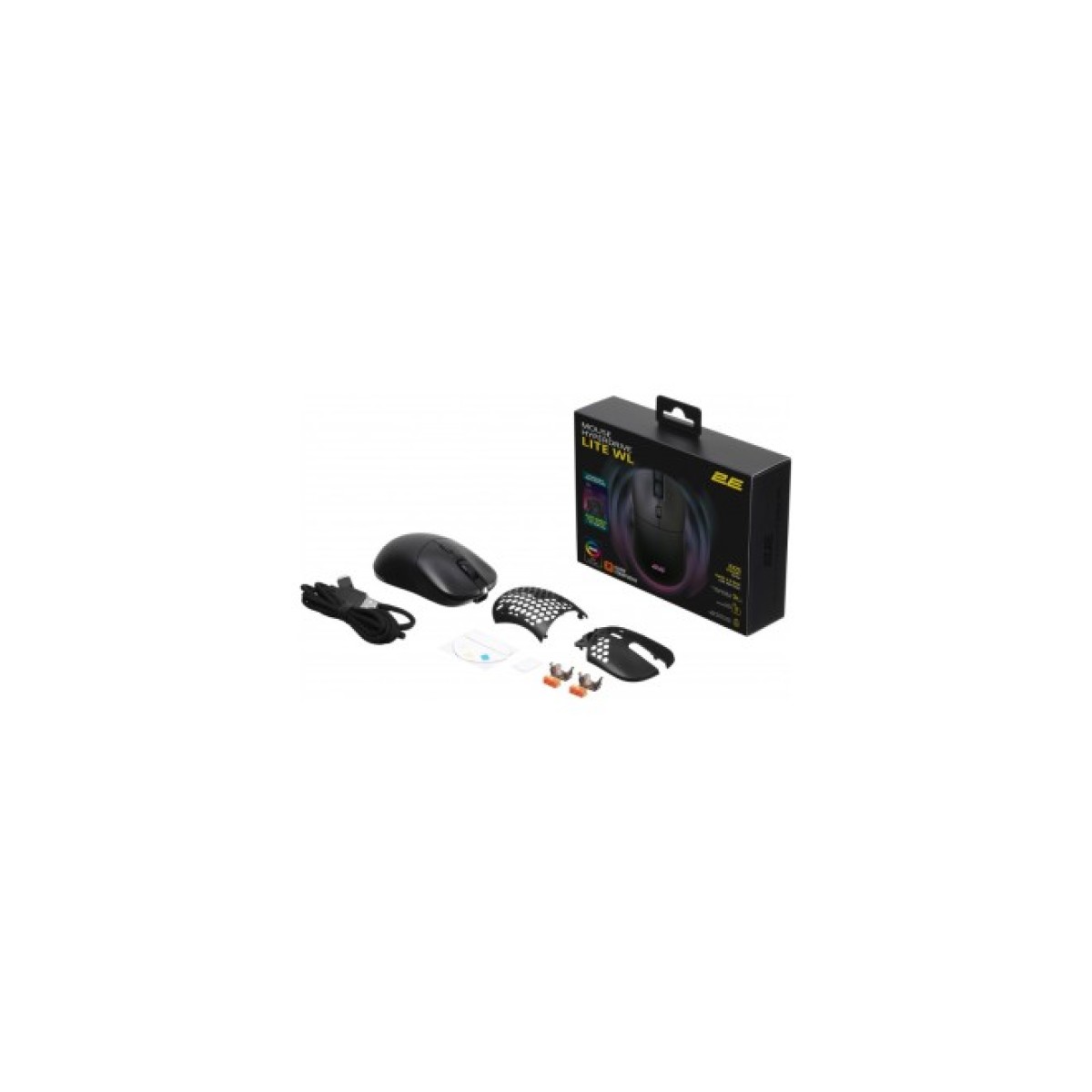 Мышка 2E Gaming HyperDrive Lite RGB Wireless/USB Black (2E-MGHDL-WL-BK) 98_98.jpg - фото 4