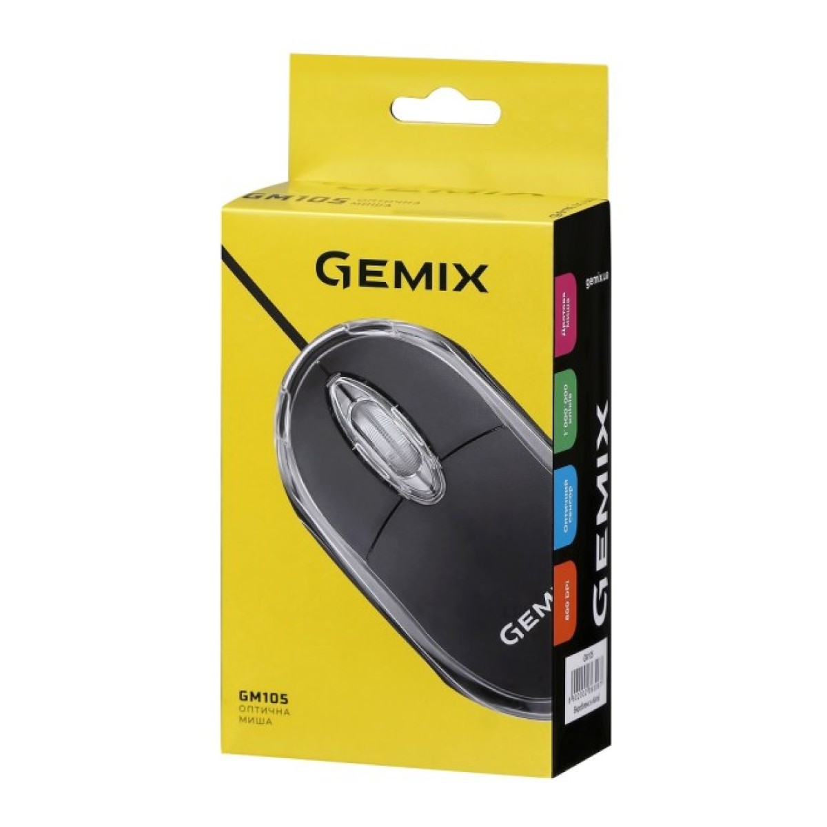 Мышка Gemix GM105 USB black (GM105Bk) 98_98.jpg - фото 3