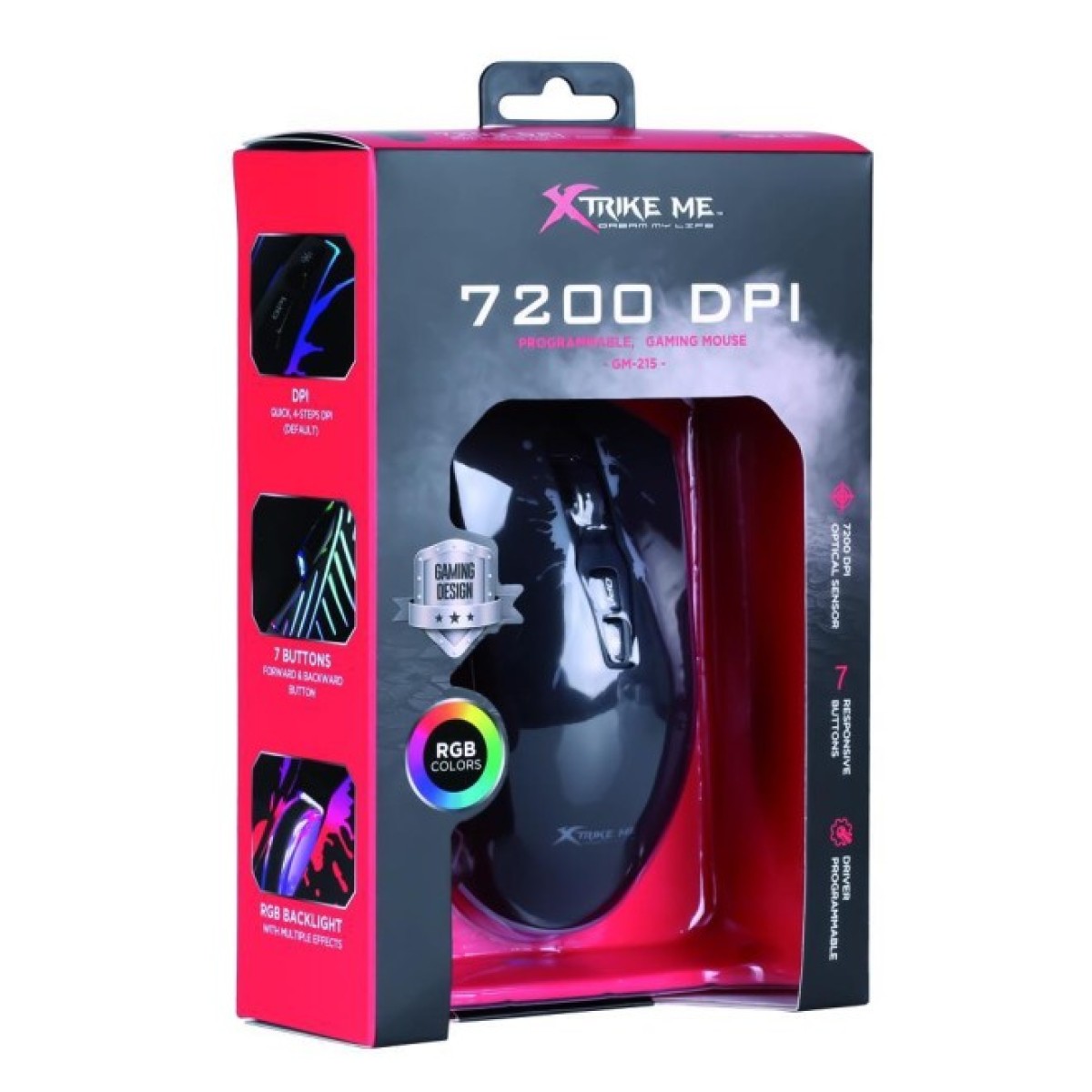 Мишка Xtrike GM-215 RGB-LED USB Black (GM-215) 98_98.jpg - фото 3