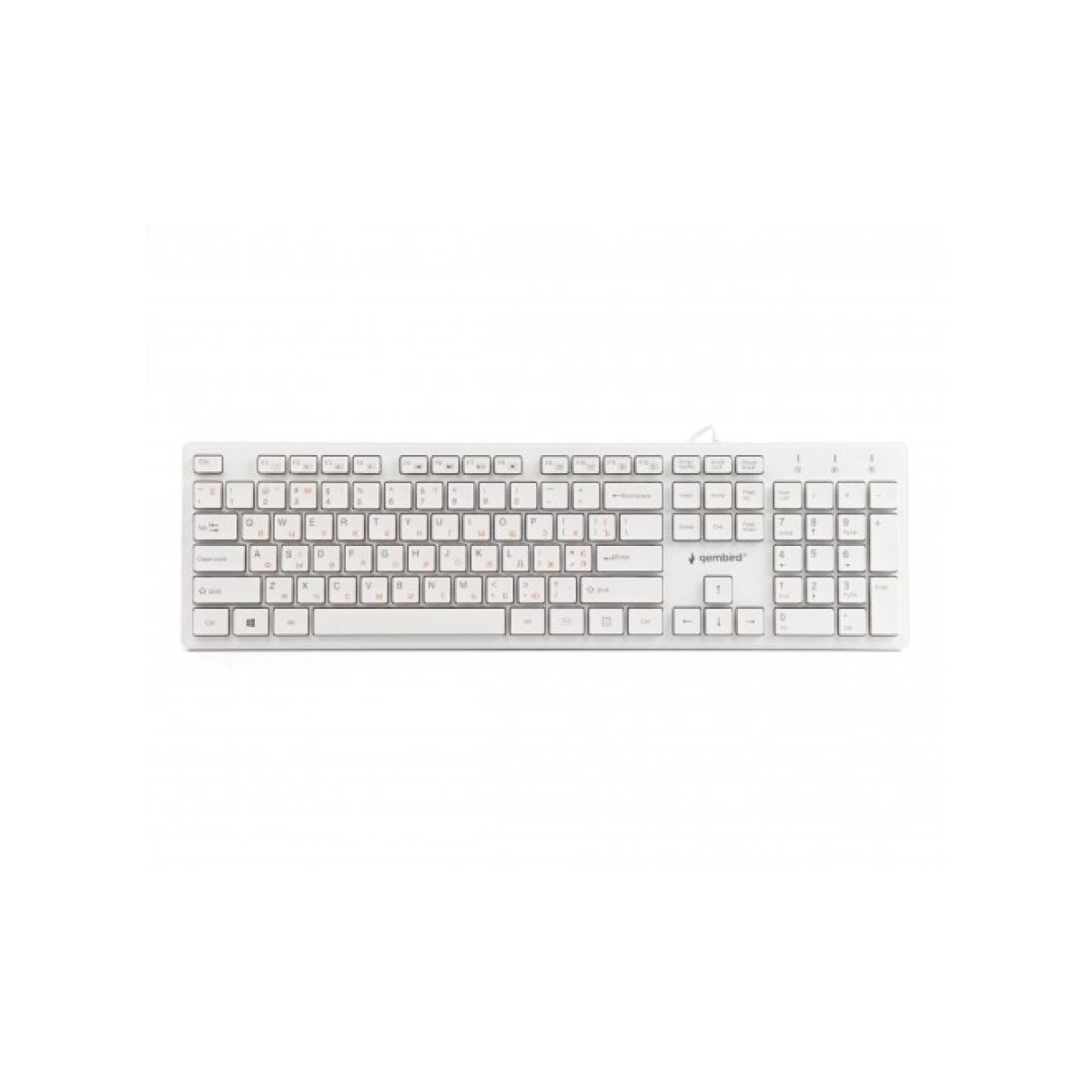 Клавиатура Gembird KB-MCH-03-W-UA USB White (KB-MCH-03-W-UA) 98_98.jpg - фото 1