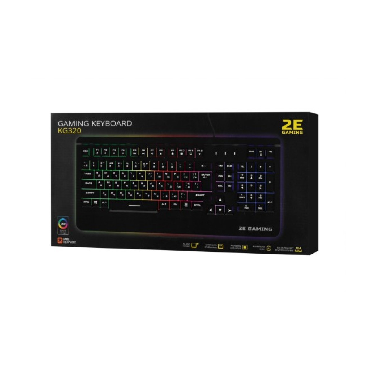 Клавіатура 2E KG320 LED USB Black Ukr (2E-KG320UB) 256_256.jpg