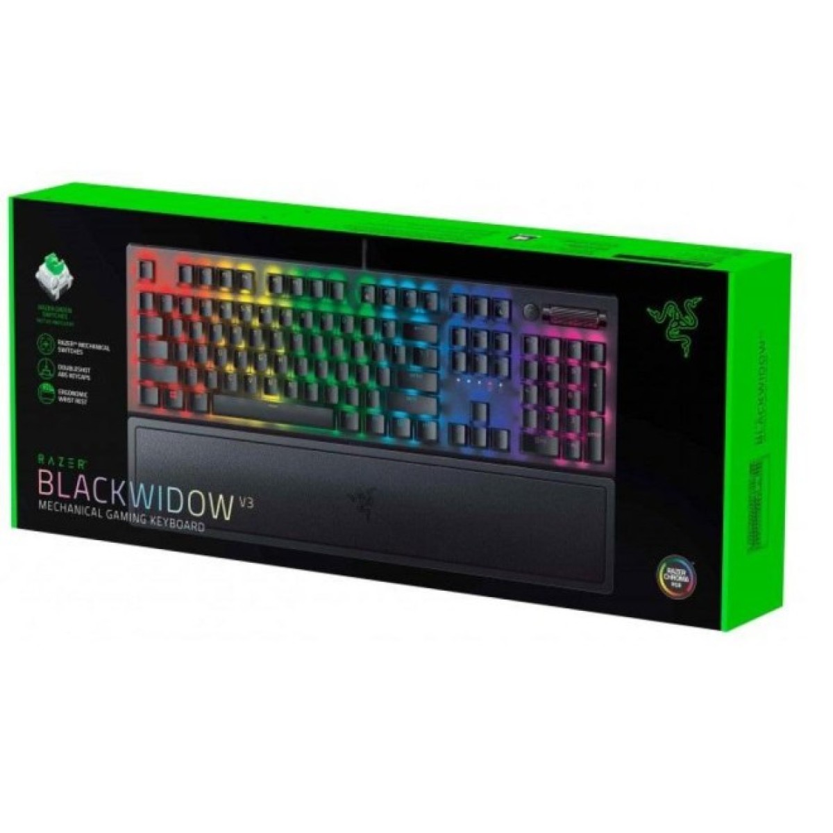 Клавиатура Razer BlackWidow V3 Razer Green Switch USB Black (RZ03-03540800-R3R1) 98_98.jpg - фото 7